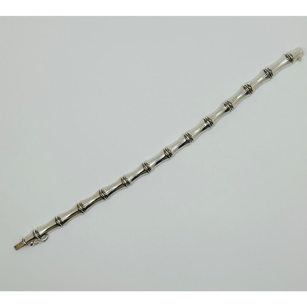 Vintage 925 Sterling Silver Single Bamboo 7.25 inches